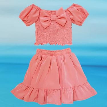 Imagem de Conjunto menina saia e cropped