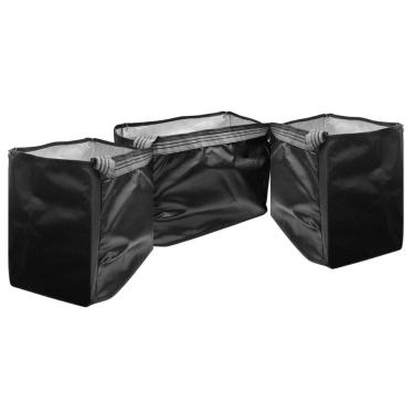 Imagem de Alforge Bau Mochila Lateral Traseiro Entrega Motoboy Aberto