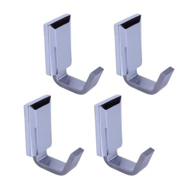 Imagem de Kit com 04 Cabides Alumínio Classic - Cl3060 Ducon Metais Cromado