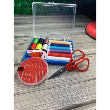 Imagem de Kit Costura Agulheiro 27 Peças Com Estojo Linha Agulha
