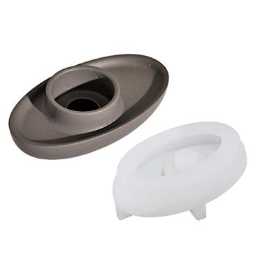 Imagem de ZZTWER Castiçal de silicone, castiçal, molde de cimento, suporte de vela de concreto, forma de rebocador, ferramenta de decoração de mesa para lareira