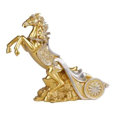 Imagem de Fxzqgnh Suporte para Garrafas de Vinho, Porta-vinhos, Elegante Estátua Decorativa de Cavalo de Resina, Decoração para Casa, Estátua de Animal para,
