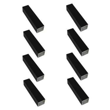 Imagem de Kwweeoo Tubo quadrado de alumínio preto 8 peças 12 mm x 12 mm x 580 mm espessura de parede 1 mm, pacote com 8 tubos quadrados de alumínio 1,3 cm 1,3 cm cor preta 0,5 x 1,3 x 0,1 x 58 cm (Appr)