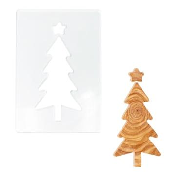 Imagem de Modelos de roteador de acrílico de Natal com formato de árvore para carpintaria de férias, kit de artesanato decorativo de férias, ideias de presente faça você mesmo, estênceis para marcenaria para