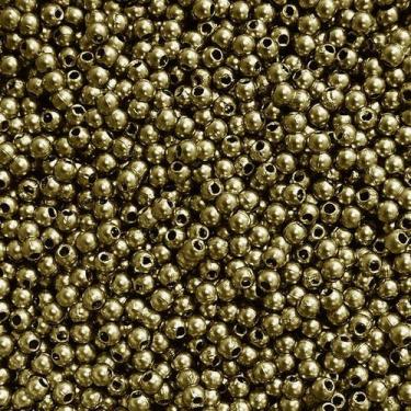 Imagem de PÉROLA DE ABS LISA Nº 03 20G PEROLA 3MM - LADEIRA BIJUTERIAS, Ouro vel