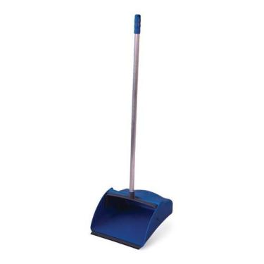 Imagem de Pá Coletora Azul Com Cabo Em Alumínio Mvpp555 - Bralimpia 