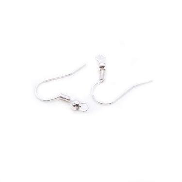 Imagem de Base de Brinco Anzol Metal Prata 18mm 10pçs 3g - Macall