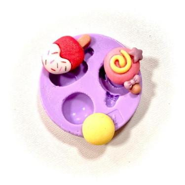 Imagem de F1361 molde de silicone sorvete pirulito confeitaria biscuit - confeit