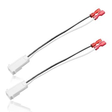 Imagem de SYudwen 2 peças Tweeters painel frontal conector de fiação de alto-falante, plugue de cabo de áudio compatível com Dart 2013-2016 Journey 2010-2018 Jp Commander 2006-2010 etc