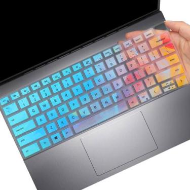 Imagem de Capa de teclado MUBUY-GOL colorida para Dell Inspiron 16/14