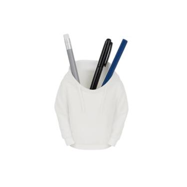 Imagem de Porta-Lápis Moletom – Feito em Impressão 3D | Decoração Criativa (Branco)
