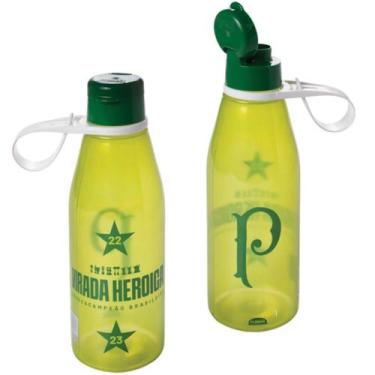 Imagem de Garrafa Abre Fácil do Palmeiras Infantil e Adulto de 530ml para Água e
