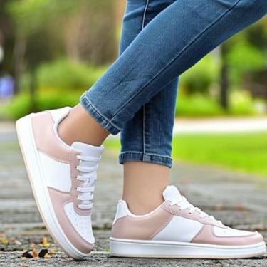 Imagem de Tênis Sneakers Casual Unissex Moda Blogueira Estilo E Conforto Dia a Dia Social-Unissex