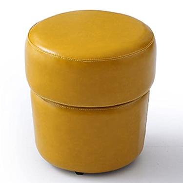 Imagem de Banqueta de armazenamento Banqueta estofada para pés Banqueta otomana Banqueta pequena para sala de estar Banqueta para troca de sapatos Banqueta de couro à prova d'água Assento de mesa lateral /793