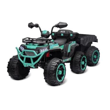 Imagem de Super ATV Com Bau + Carreta (Verde) Elétrico 12V Bandeirante