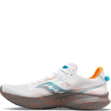 Imagem de Saucony Tênis masculino Kinvara 14, Branco/Cascalho, 15