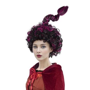 Imagem de Conjunto de perucas e acessórios de Halloween para mulheres MUPUL Purp