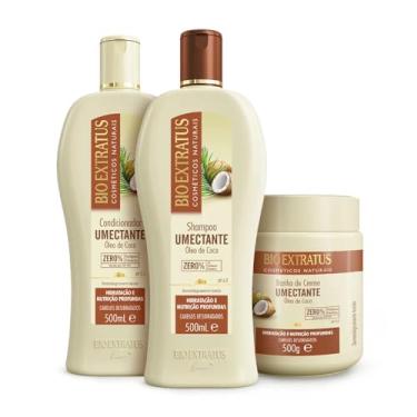 Imagem de Kit Bio Extratus Umectante (500mL/g) Shampoo, Condicionador e Banho de Creme