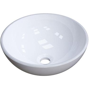 Imagem de Cuba de Apoio Redonda C01 Para Banheiro R30W Branco - Lyam Decor