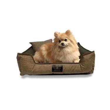 Imagem de Caminha Pet Cachorro & Gato- Impermeável- Acquablock- M - Marrom Listr