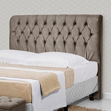 Imagem de Cabeceira Casal em Madeira Maciça 1,95m Iasmin Cor Marrom