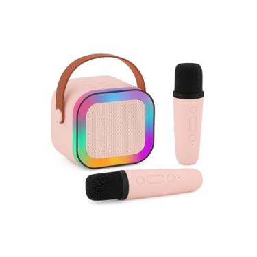 Imagem de KARAOKE INFANTIL PORTATIL LED BLUETOTH COM 2 MICROFONES SEM FIO