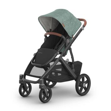 Imagem de Carrinho de Bebê UPPAbaby Vista V3 com Assento de Bebê, Capa Anti-insetos e Capa de Chuva - Gwen Verde Mélange - Completo com Bolsa