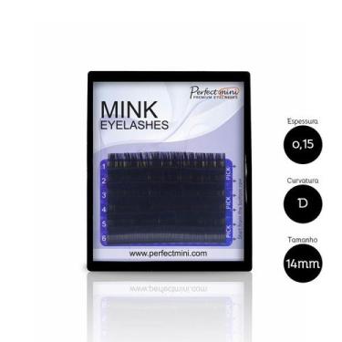 Imagem de Cílios Mink Premium Fio a Fio Perfect Lashes 6 Linhas 0,15 D 14mm - Al