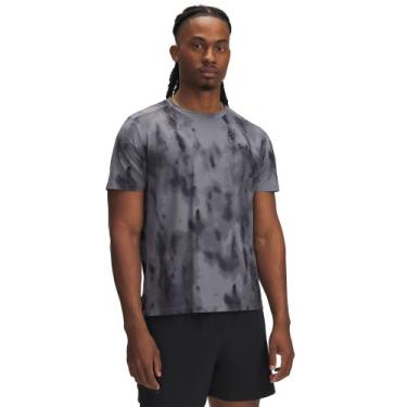 Imagem de Camiseta de Corrida Under Armour Launch Elite Masculina, Cinza, G