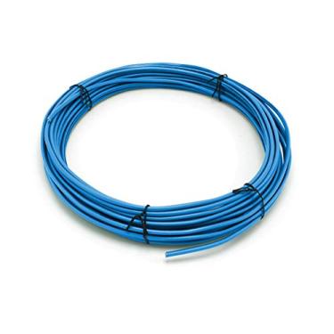 Imagem de Fio THHN azul - 14 AWG - 3,5 m - Fio de aterramento de cobre sólido, feito com orgulho nos EUA - Sinal de TV Off-Air com proteção contra o solo - Antena revestida UV choque elétrico