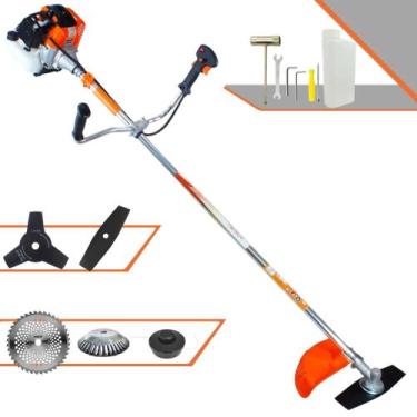 Imagem de Roçadeira Máquina de Cortar Grama Vulcan VR430-S À Gasolina 2 Tempos 4