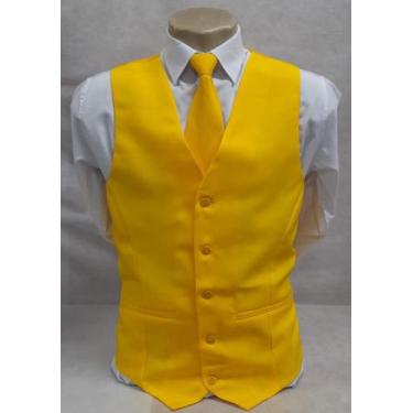 Imagem de Colete Social Adulto - Amarelo Claro Fosco em Oxford - COD: LM913 - Im