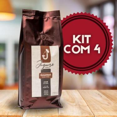 Imagem de KIT 4 Café Jaguaré  Café Conilon Goumert 500g  - Cafe calvi