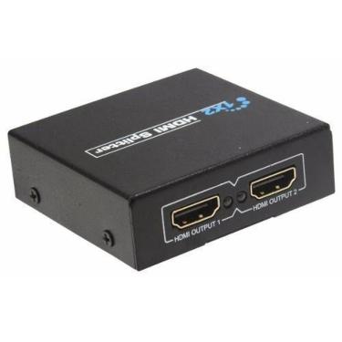 Imagem de Divisor 2x1 Hdmi Splitter 1 Entrada 2 Saídas Full Hd 4K 3D