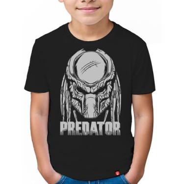 Imagem de Camiseta Infantil Predador - KING OF GEEK, Preto, 10