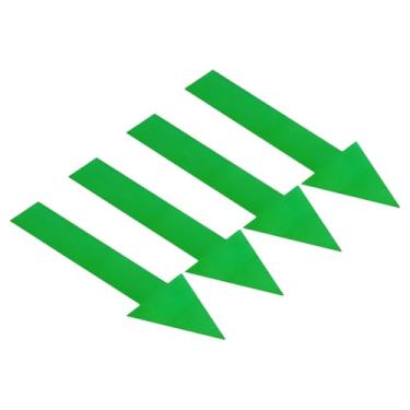 Imagem de Adesivo Arrow 30,5 cm, 4 folhas, placa direcional de PVC, adesivo removível para pisos, marcação de parede, verde