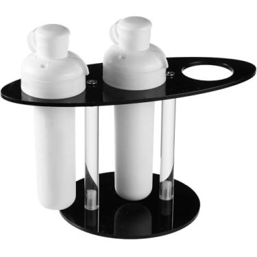 Imagem de Suporte de cartucho Flavor para Cirkul, suporte de acrílico para sabores Cirkul Sips, preto, comporta 3 cartuchos, 18 x 7 x 9,5 cm