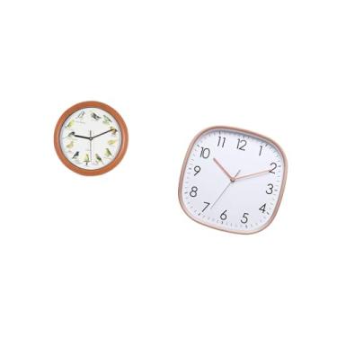 Imagem de Fenteer Relógio de Parede Digital com Design de Pássaro Canoro, Grande, Vintage, Baixo Ruído, Arte, Prático, Decorativo, para Cozinha, Sala de Jantar, Casa, F