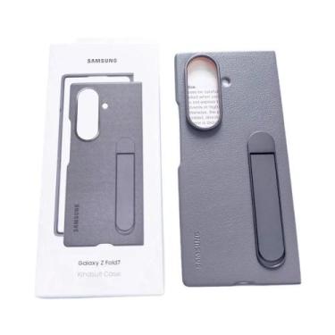 Imagem de Capa De Telefone De Luxo Em Couro Premium Para Samsung Galaxy Z Fold 7