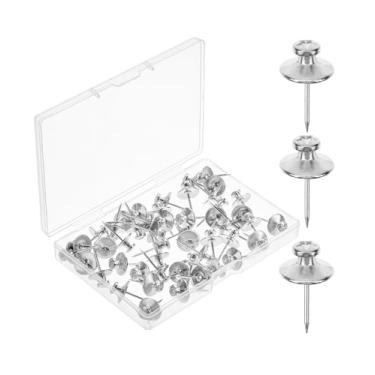 Imagem de Mr. Pen Pregos de cabeça dupla - pacote com 50, prata, tachas para pendurar na parede