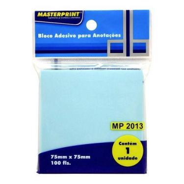 Imagem de Bloco Adesivo para Anotações - Masterprint, Azul