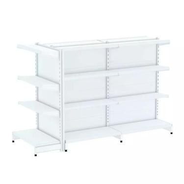 Imagem de Gondola Centro 137 Fit Ate 2 Metros 1 Ponta Branco 20b Sp Etiqueta - A