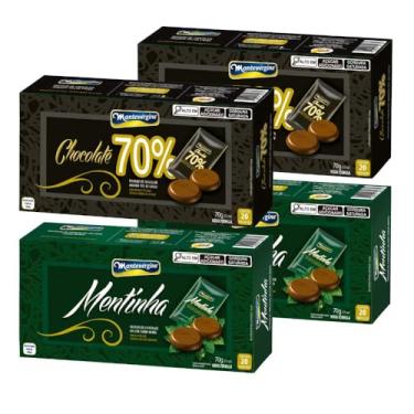 Imagem de 80 Pastilhas de Chocolate, Menta e 70% Cacau, Montevérgine