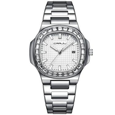 Imagem de Relogio Masculino Casual Quadrado em Aço inoxidável Impermeavel 3atm