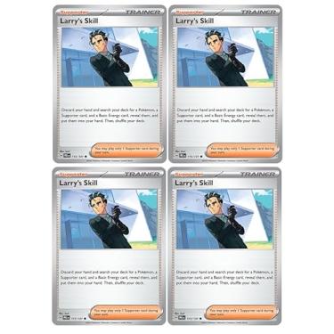 Imagem de Larry’s Skill 115/131 – Prismatic Evolutions – Pokemon Trainer Card Lot – x4 Card Set