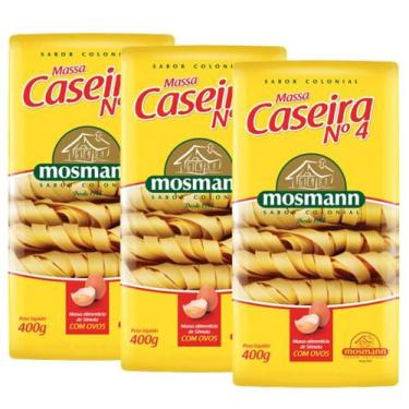 Imagem de Kit 3 Massa Mosmann Caseira Nº 4 500g - Sabor Colonial