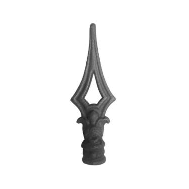 Imagem de Ponteira Ponta de Lança Ferro N07 Grade Portão Muro 7x21cm