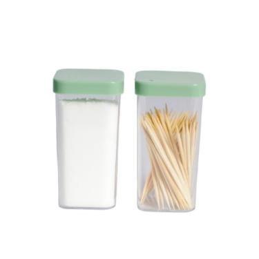 Imagem de Conjunto Saleiro Ou Pimenteiro + Paliteiro Cozinha Petiscos (VERDE)