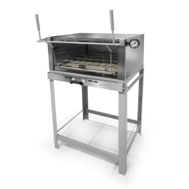 Imagem de Forno de Lastro a Gás 70cm Metvisa 109 Litros Abertura Guilhotina FLGG70