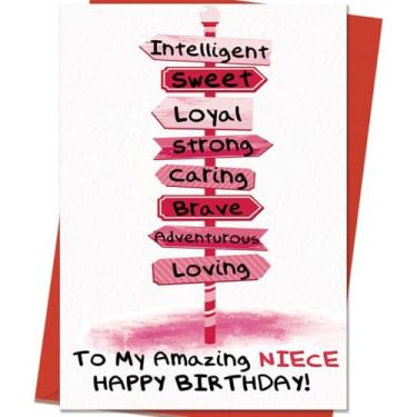 Imagem de Mcduldul Cartão de aniversário de sobrinha | Presentes engraçados de sobrinha de aniversário da tia tio